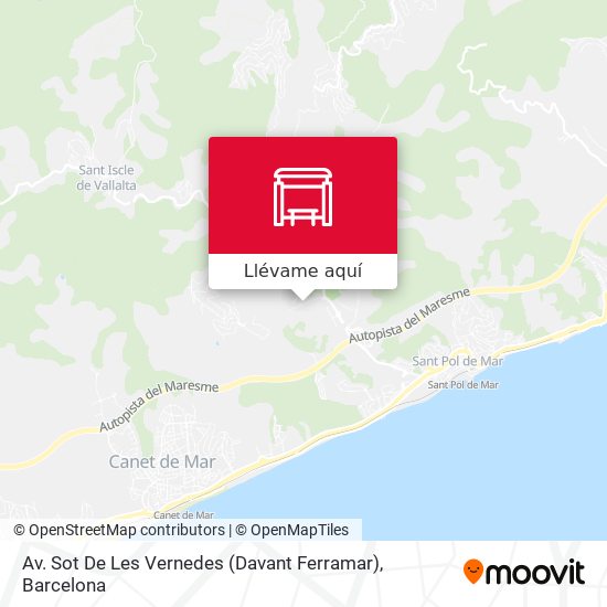 Mapa Av. Sot De Les Vernedes (Davant Ferramar)
