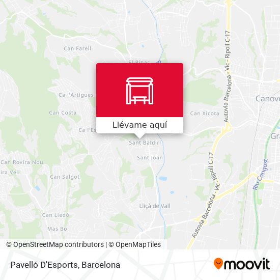Mapa Pavelló D'Esports