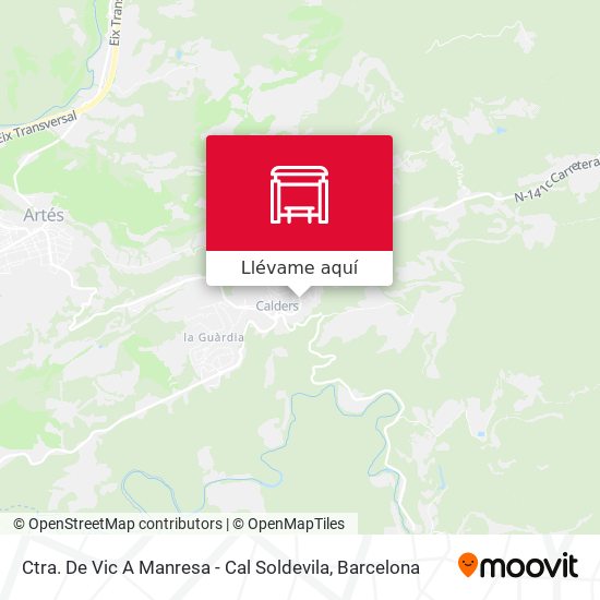 Mapa Ctra. De Vic A Manresa - Cal Soldevila