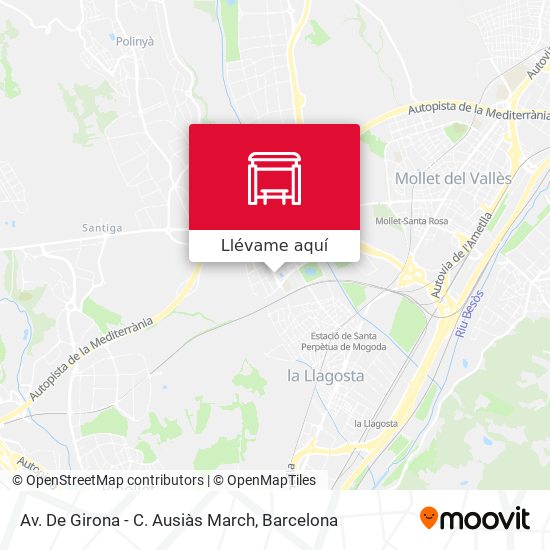Mapa Av. De Girona - C. Ausiàs March