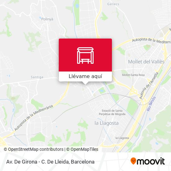 Mapa Av. De Girona - C. De Lleida