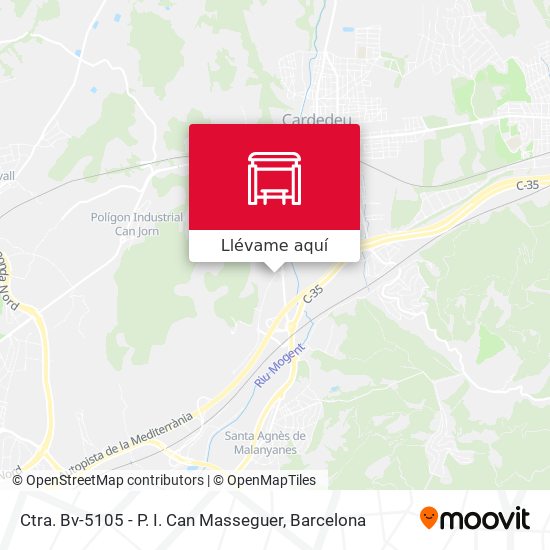 Mapa Ctra. Bv-5105 - P. I. Can Masseguer