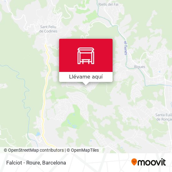 Mapa Falciot - Roure