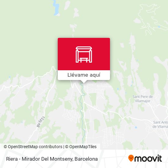 Mapa Riera - Mirador Del Montseny