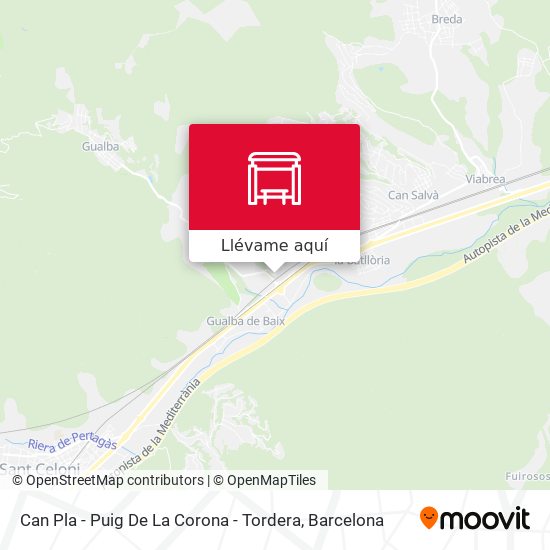 Mapa Can Pla - Puig De La Corona - Tordera