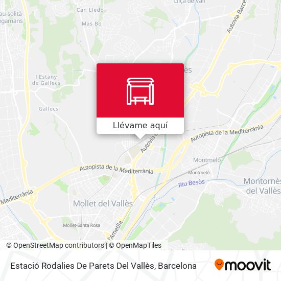 Mapa Estació Rodalies De Parets Del Vallès