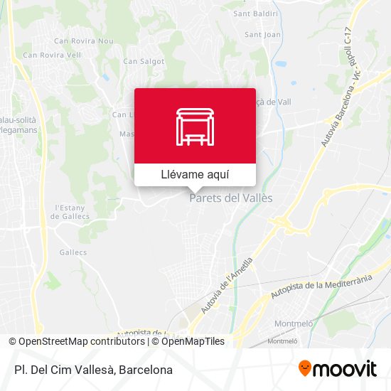 Mapa Pl. Del Cim Vallesà