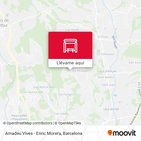 Mapa Amadeu Vives - Enric Morera