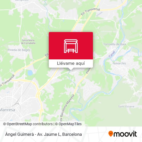 Mapa Àngel Guimerà - Av. Jaume L