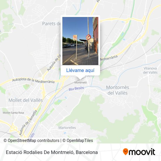 Mapa Estació Rodalies De Montmeló