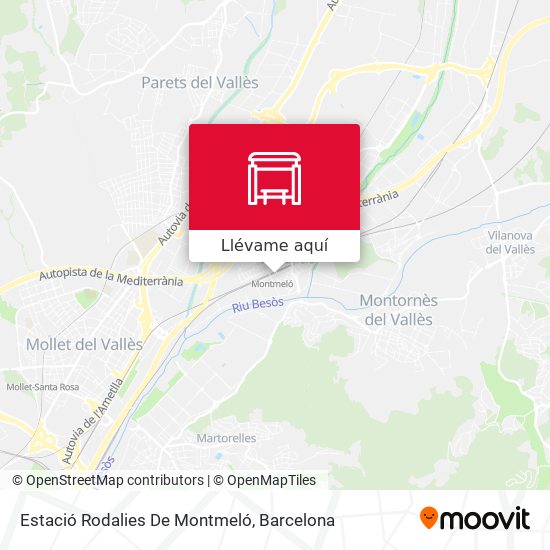 Mapa Estació Rodalies De Montmeló