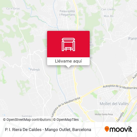 Cómo llegar a I. Riera De Mango Outlet en Palau-Solità I Plegamans en Autobús o Tren?