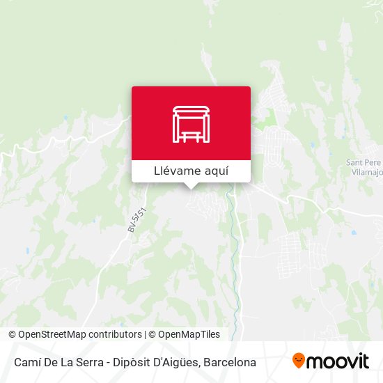 Mapa Camí De La Serra - Dipòsit D'Aigües