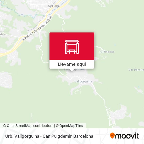Mapa Urb. Vallgorguina - Can Puigdemir
