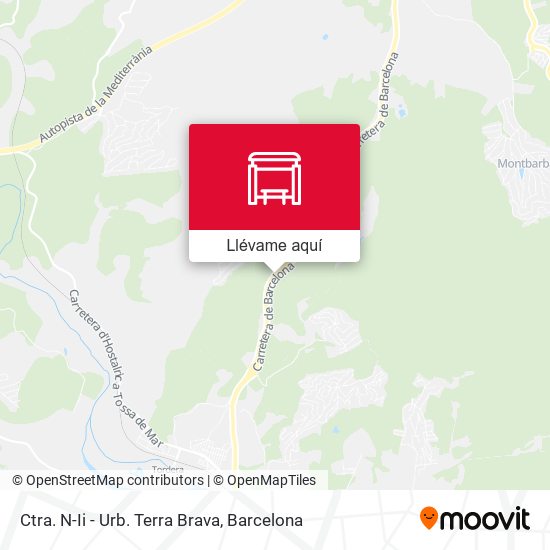 Mapa Ctra. N-Ii - Urb. Terra Brava