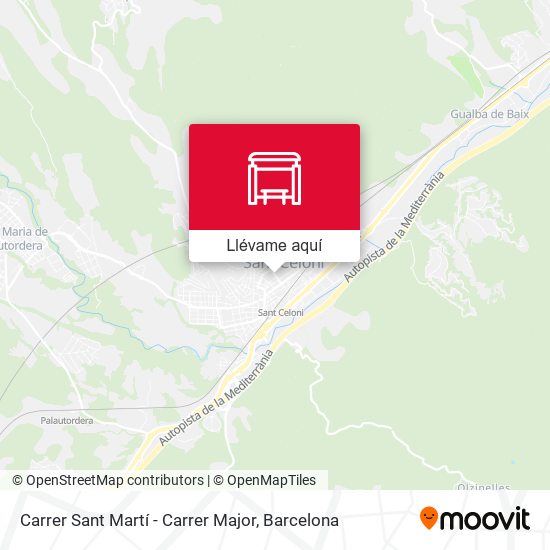 Mapa Carrer Sant Martí - Carrer Major