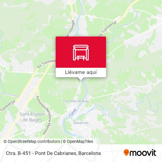 Mapa Ctra. B-451 - Pont De Cabrianes