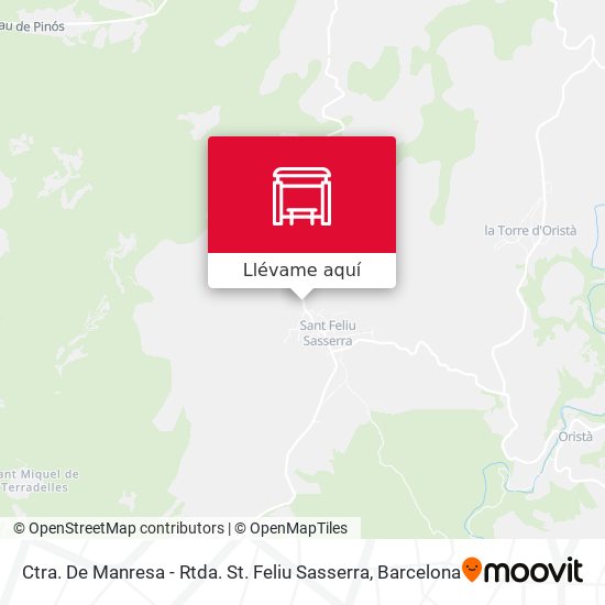Mapa Ctra. De Manresa - Rtda. St. Feliu Sasserra