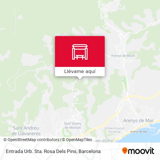 Mapa Entrada Urb. Sta. Rosa Dels Pins