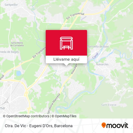 Mapa Ctra. De Vic - Eugeni D'Ors