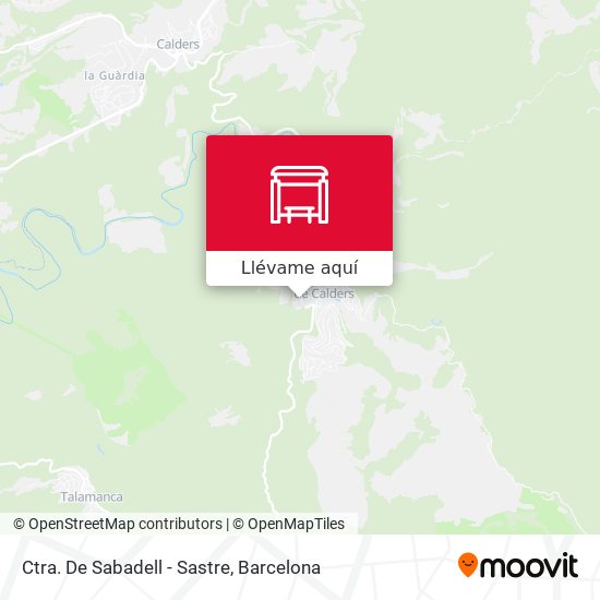 Mapa Ctra. De Sabadell - Sastre