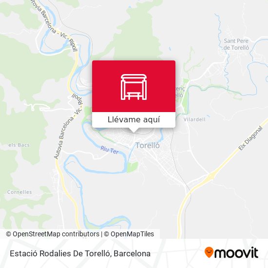 Mapa Estació Rodalies De Torelló