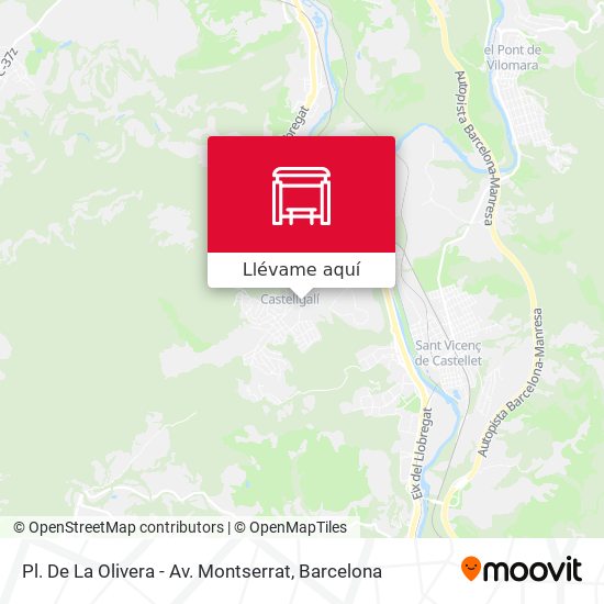 Mapa Pl. De La Olivera - Av. Montserrat