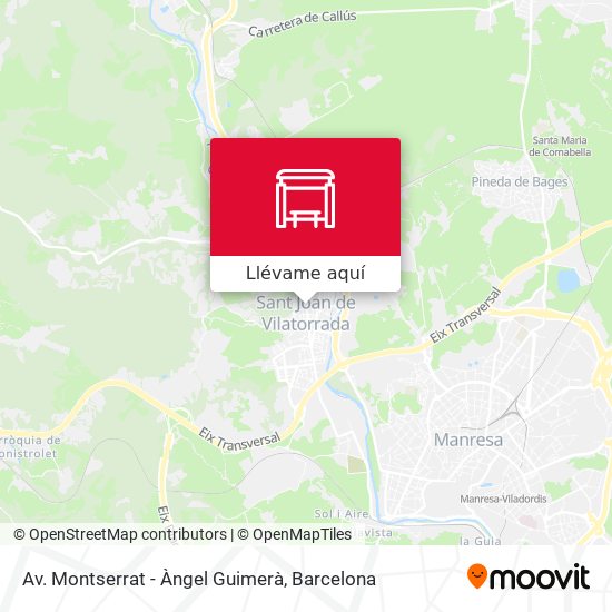 Mapa Av. Montserrat - Àngel Guimerà