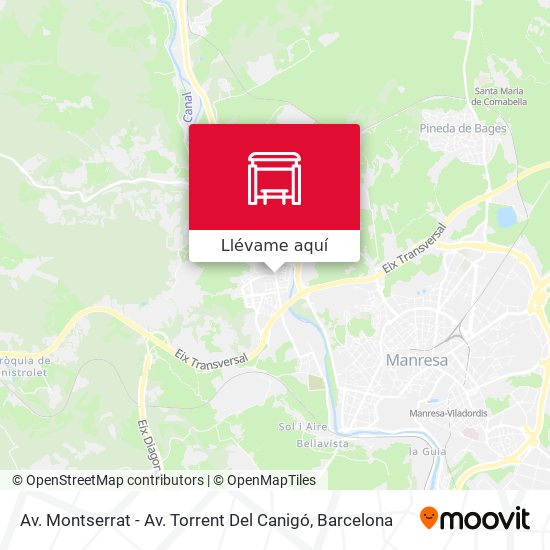 Mapa Av. Montserrat - Av. Torrent Del Canigó