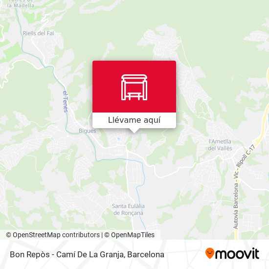 Mapa Bon Repòs - Camí De La Granja