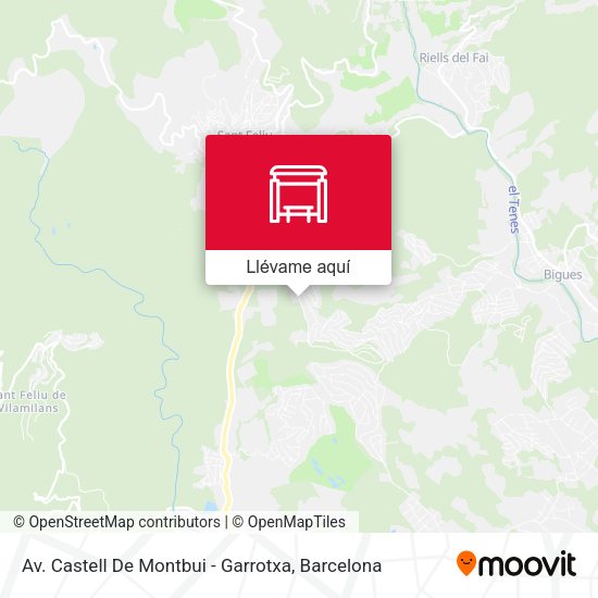 Mapa Av. Castell De Montbui - Garrotxa