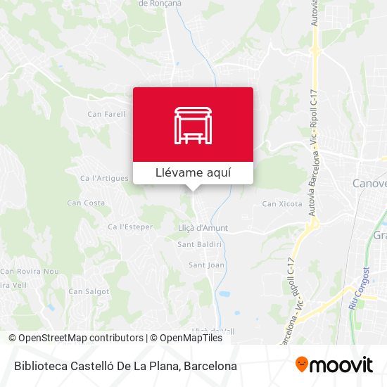 Mapa Biblioteca Castelló De La Plana