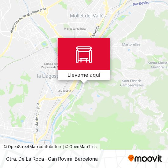 Mapa Ctra. De La Roca - Can Rovira