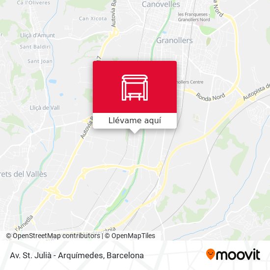 Mapa Av. St. Julià - Arquímedes