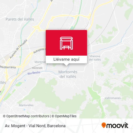 Mapa Av. Mogent - Vial Nord