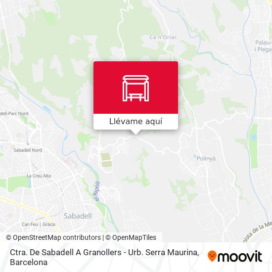 Mapa Ctra. De Sabadell A Granollers - Urb. Serra Maurina