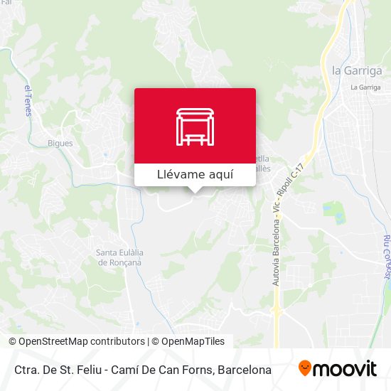 Mapa Ctra. De St. Feliu - Camí De Can Forns
