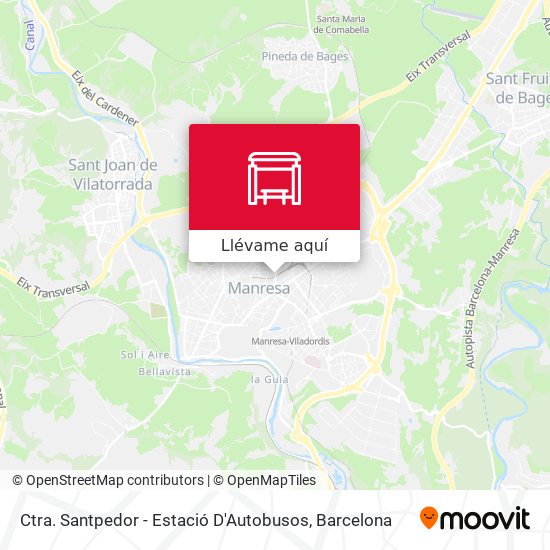 Mapa Ctra. Santpedor - Estació D'Autobusos