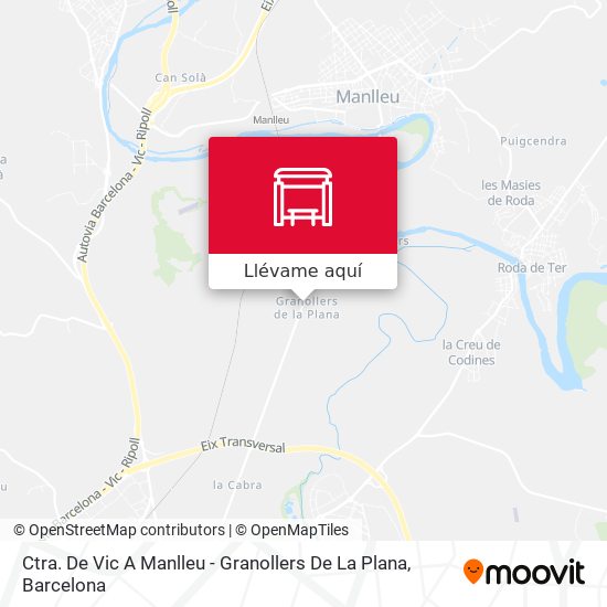 Mapa Ctra. De Vic A Manlleu - Granollers De La Plana