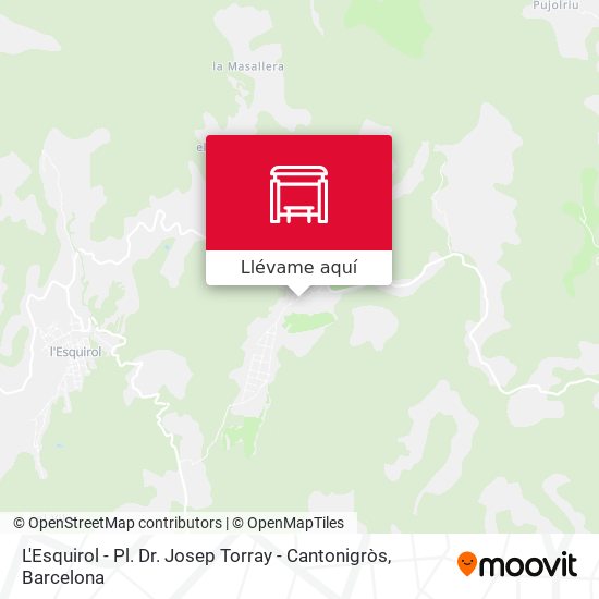 Mapa L'Esquirol - Pl. Dr. Josep Torray - Cantonigròs