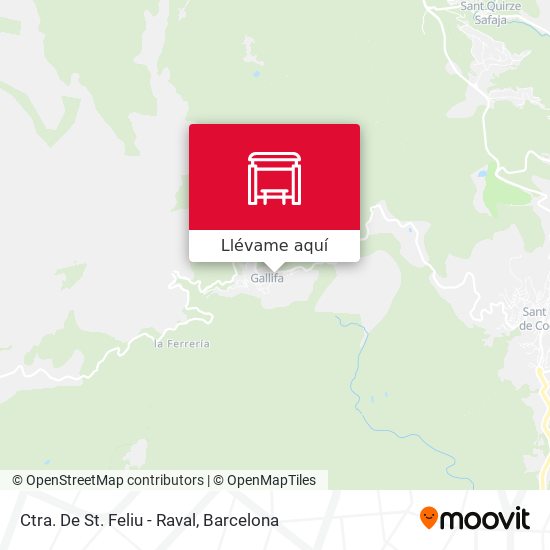 Mapa Ctra. De St. Feliu - Raval