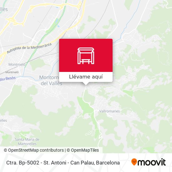 Mapa Ctra. Bp-5002 - St. Antoni - Can Palau