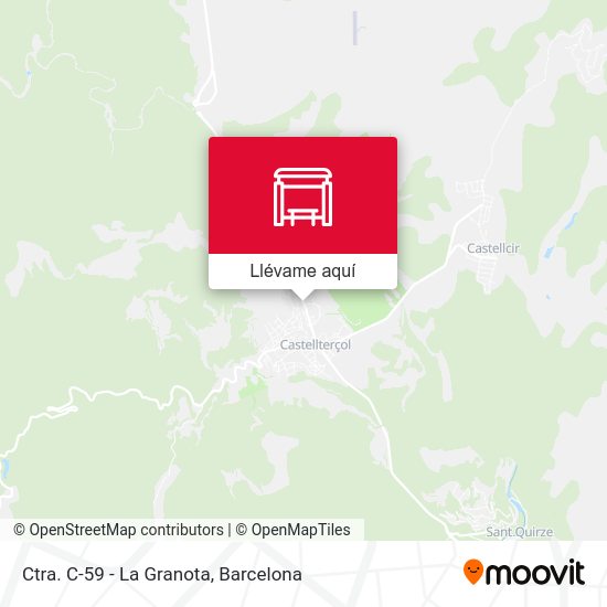 Mapa Ctra. C-59 - La Granota