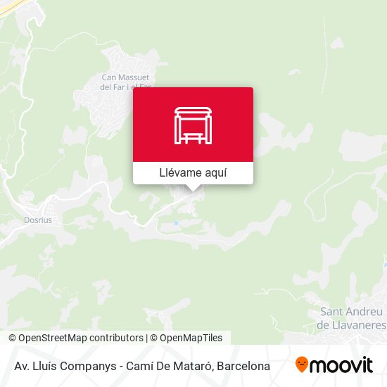 Mapa Av. Lluís Companys - Camí De Mataró