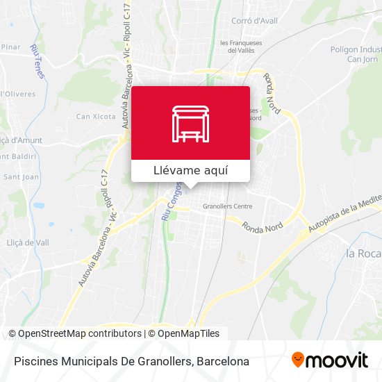 Mapa Piscines Municipals De Granollers