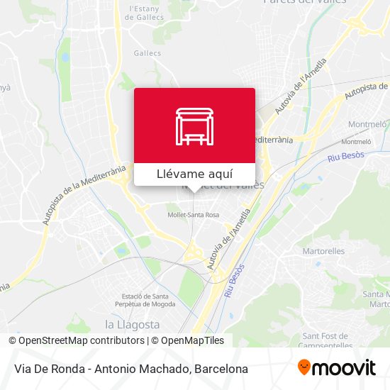 Mapa Via De Ronda - Antonio Machado