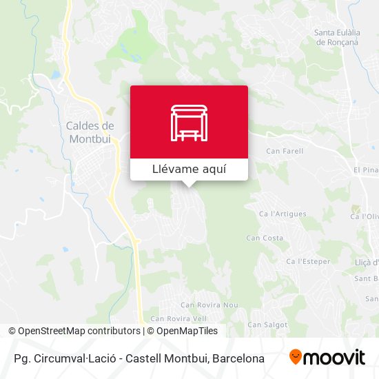 Mapa Pg. Circumval·Lació - Castell Montbui