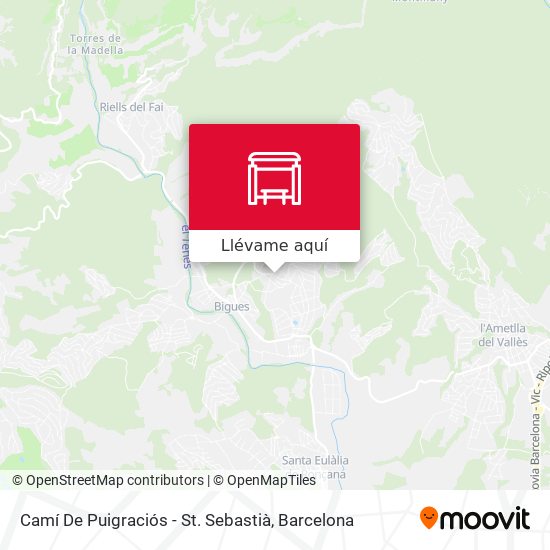 Mapa Camí De Puigraciós - St. Sebastià