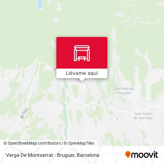 Mapa Verge De Montserrat - Bruguer
