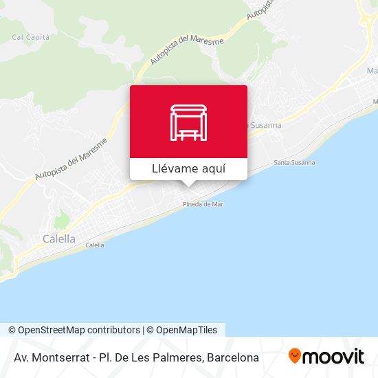 Mapa Av. Montserrat - Pl. De Les Palmeres